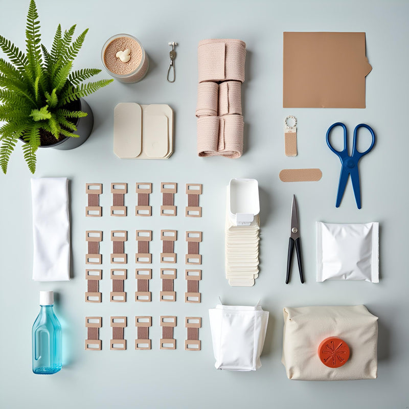 [Australia] - 20Pcs Brown Elastic Bandage Clips Adhesive Bandages Bandage Wrap Clips Stretch Metal Clips, Replaceable Wrap Clips for Various Types Bandages and Bandaging Supplies 