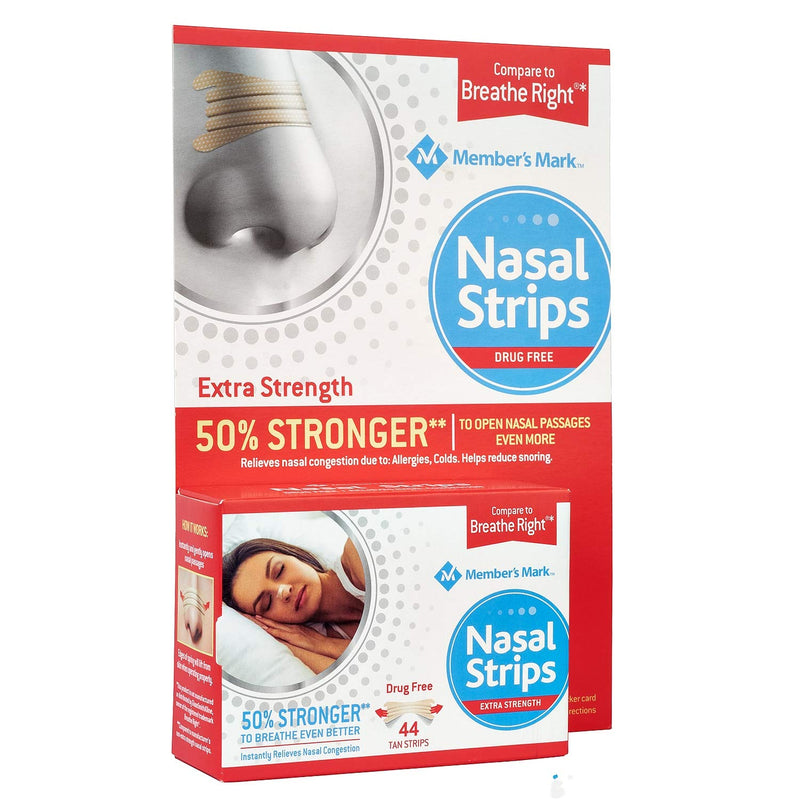 [Australia] - Member's Mark Extra Strength Nasal Strips, Tan (44 Count.) 