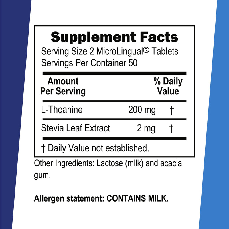 [Australia] - Superior Source L-Theanine 200 mg - Brain Health Support Supplement for Adults - Supplement Formula Aids Better Sleep & Daily Energy - Supports Concentration Naturally - 100 Instant Dissolve Tablets 
