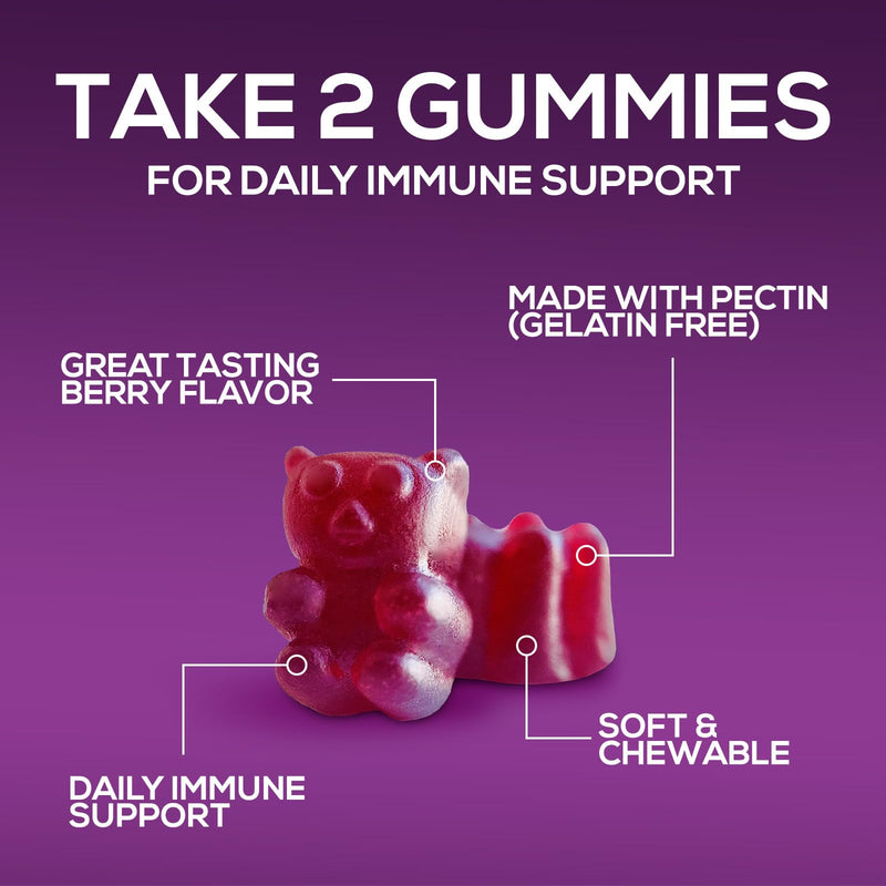 [Australia] - Nature’s Sambucus Elderberry Gummies, Immune Support for Kids and Adults, Super Concentrated 35:1 Extract, Equivalent to 4200mg of Elderberries - Black Elderberry Vitamin Supplement - 120 Gummies 120 Count (Pack of 1) 