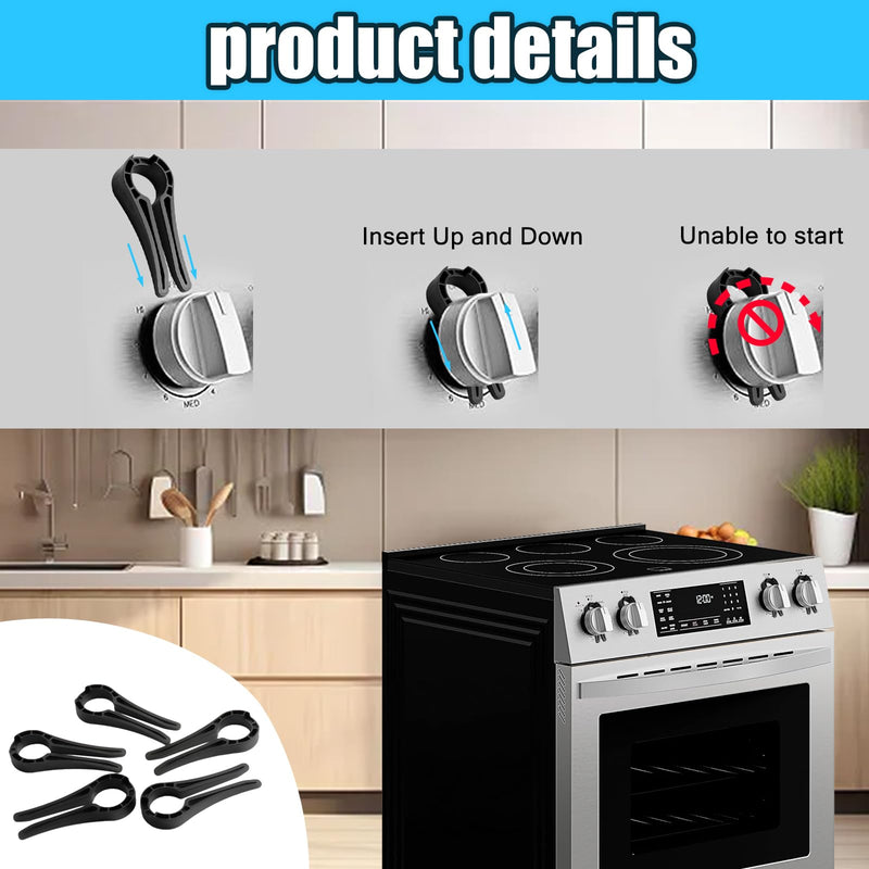 [Australia] - Stove Knob Safety Locks – Gas gas stove knob Covers – baby proofing Locks (5 Pack) 