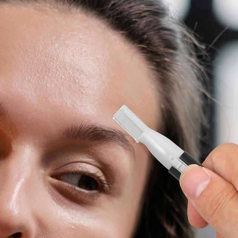 [Australia] - LEDMOMO Mini Eyebrow Trimmer Shaver Electric Eyebrow Razor Remover for Women (Black) 