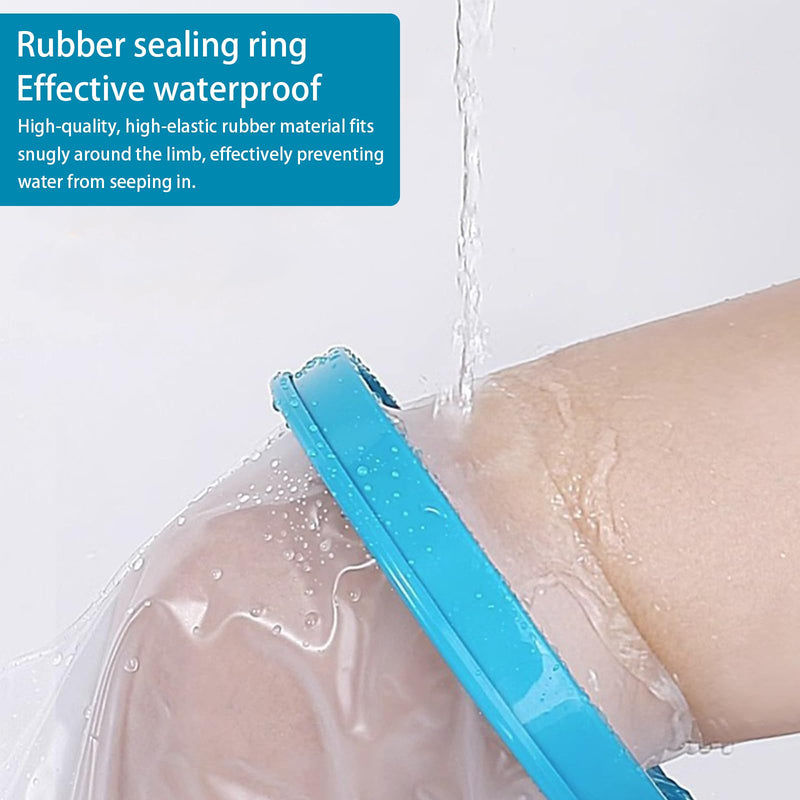 [Australia] - Homirty Waterproof Cast Protection Foot for Shower Plaster Cover Waterproof Protection Reusable Foot Cover Cast Protection Foot Adults for Casts, Bandages, Ankles, Fracture 