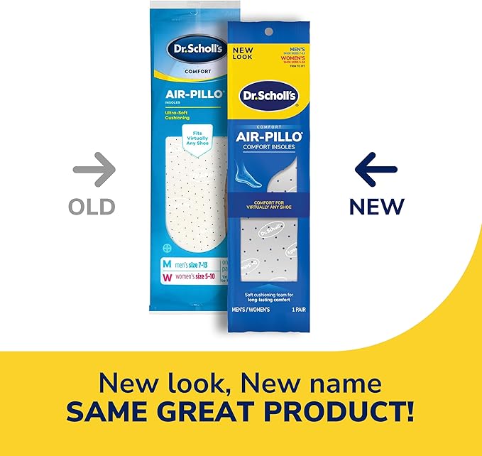 [Australia] - Dr. Scholl's AIR-PILLO Insoles // Ultra-Soft Cushioning and Lasting Comfort with Two Layers of Foam that Fit in Any Shoe - One pair Air Pillo 