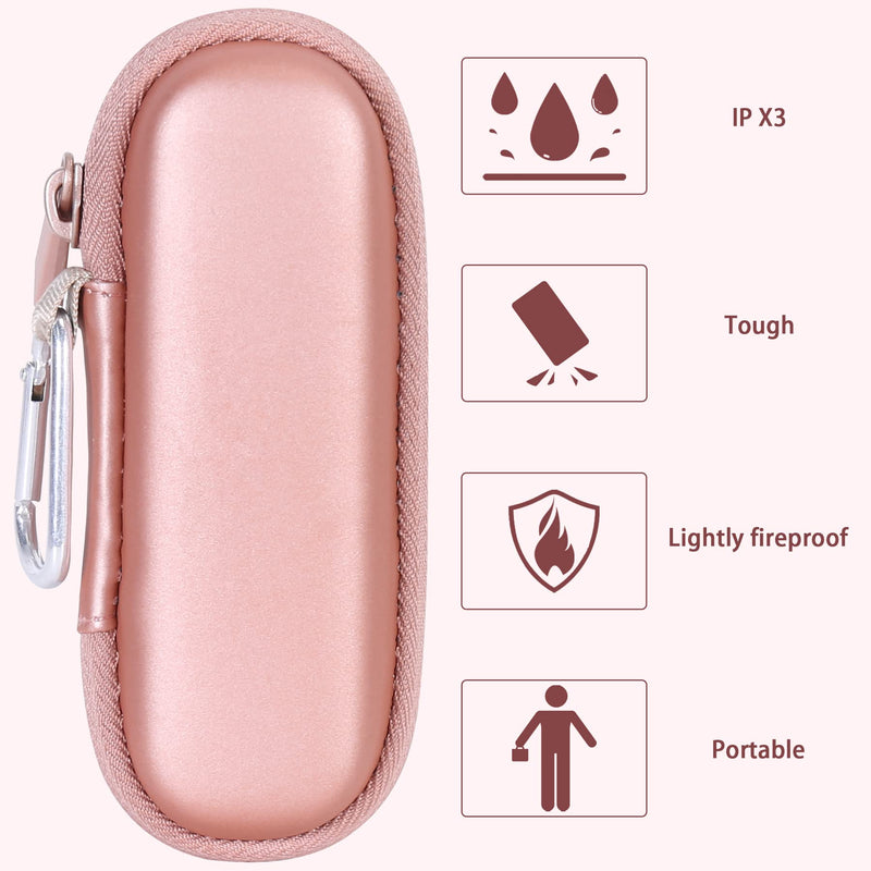 [Australia] - co2CREA Hard Case and Replacement Head Compatible with Finishing Touch Flawless Facial Hair Remover Electric Face Razor for Women (Rose Gold Case + Replacement Head) Rose Gold Case 