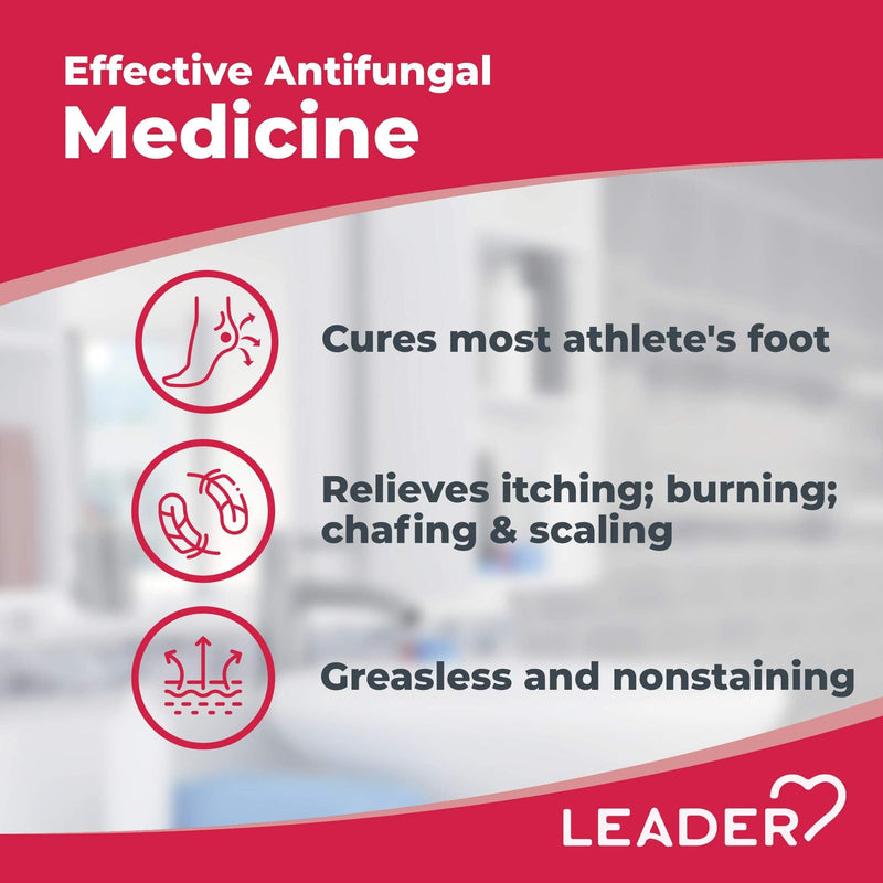 LEADER Athlete's Foot Powder Spray, Cools& Soothes Feet, Talc-Free, 4.6 oz, Compare to Lotrimin AF 4.6 Ounce (Pack of 1)