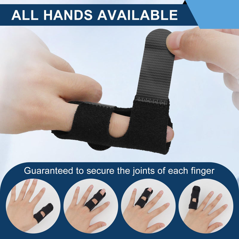 [Australia] - 5Pcs Trigger Finger Splint, Finger Braces Joint Stabilizer, Adjustable Mallet Splint and Hand Brace, Finger Straightener for Arthritis – Fits Thumb, Index, Middle, Ring and Pinky Fingers(5PCS) 