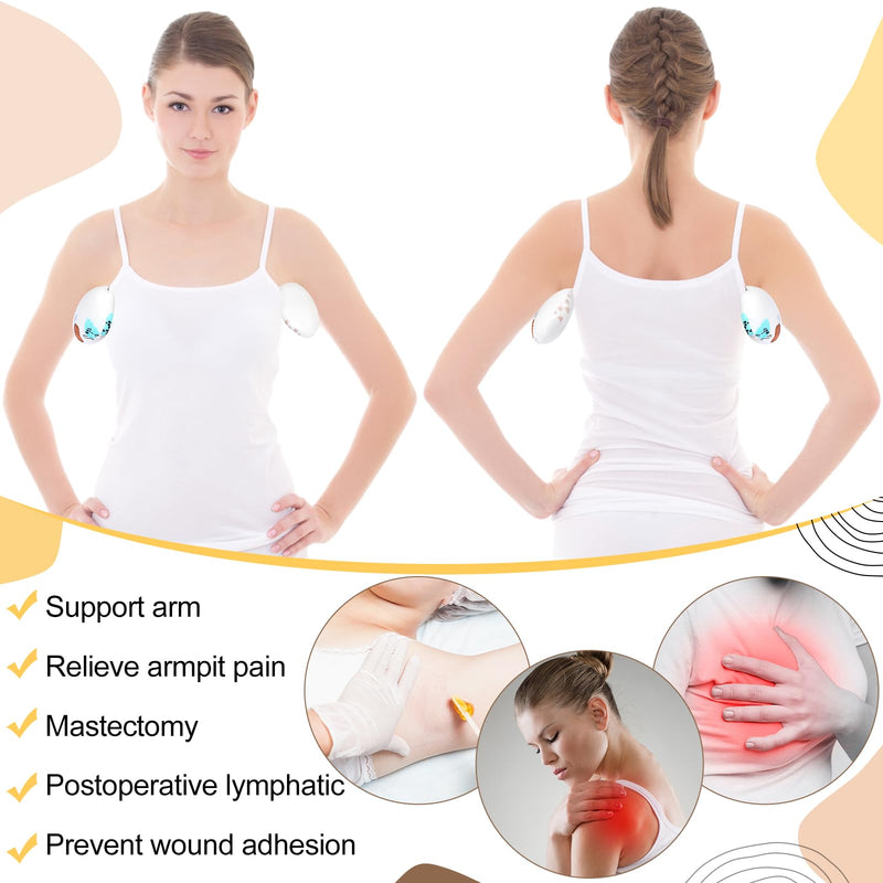 4 Pcs Lymphedema Axilla Pillow Mastectomy Cotton Post Breast Surgery Recovery Breast Pillow for Sleeping Mastectomy Underarm Armpit Pain Relief