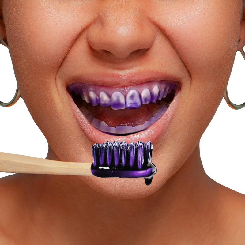 [Australia] - Purple Toothpaste, Teeth Stain Concealer, Teeth Whitening Booster for Yellow & Sensitive Teeth, Purple Luxe Toothpaste for Adults 