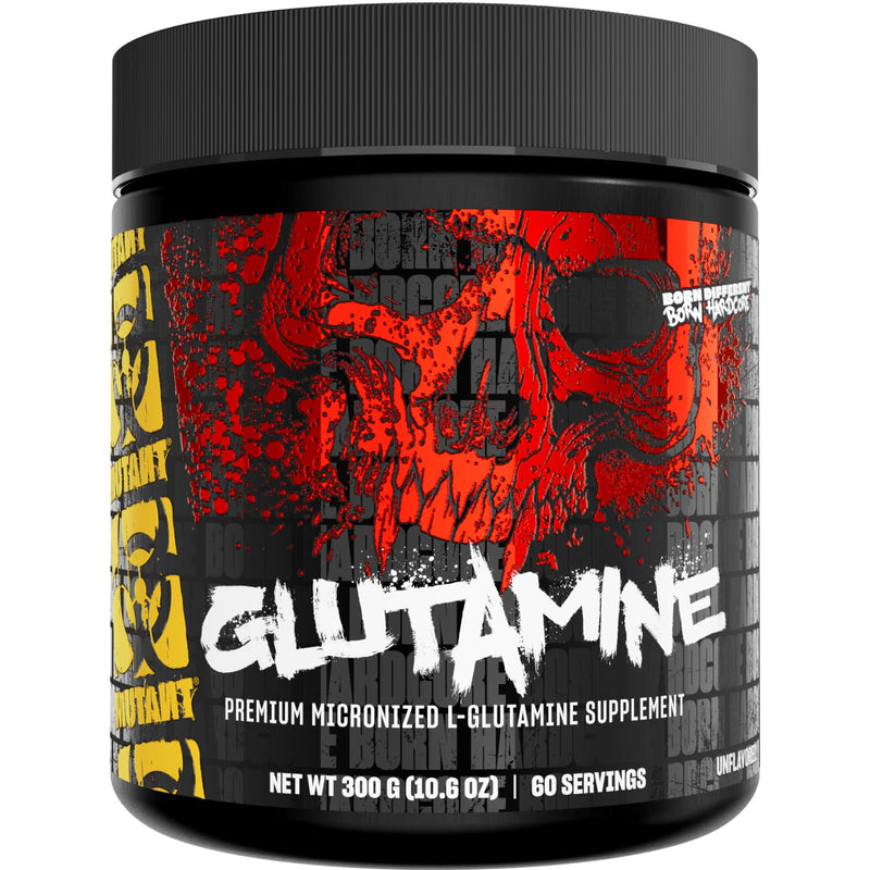 MUTANT Glutamine - 100% Pure Workout Supplement to Help Replenish Glutamine Levels for Improved Muscle Repair, Immune and Digestive System Support After Physical Activity – 300 g – Unflavored