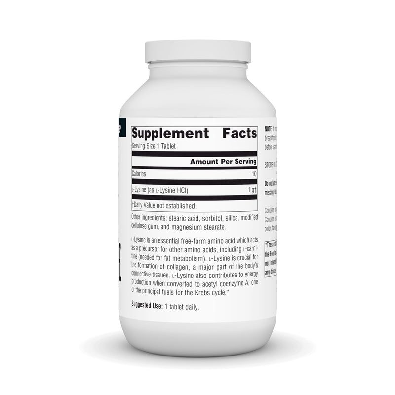 [Australia] - Source Naturals L-Lysine 1000 mg Free Form - Amino Acid Supplement Supports Energy Formation & Collagen* - 200 Tablets 200 Count (Pack of 1) 