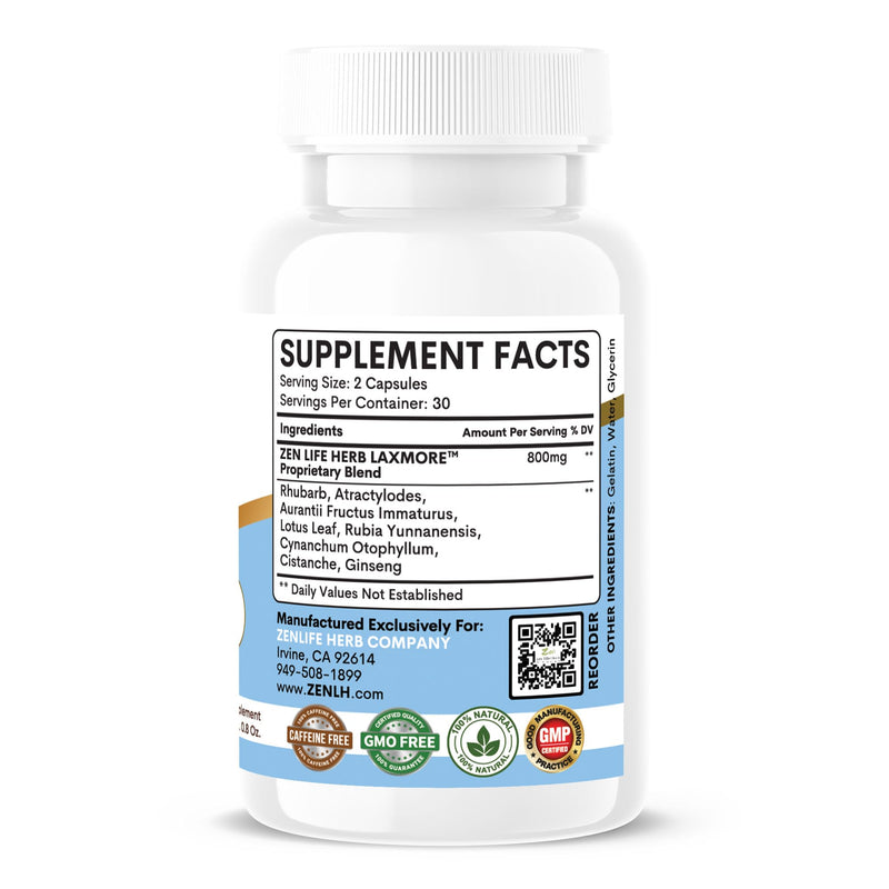 [Australia] - LAXMORE I Poop More Max Strength 100% Natural Plant-Based Supplement (60 Capsules) 60 Count (Pack of 1) 