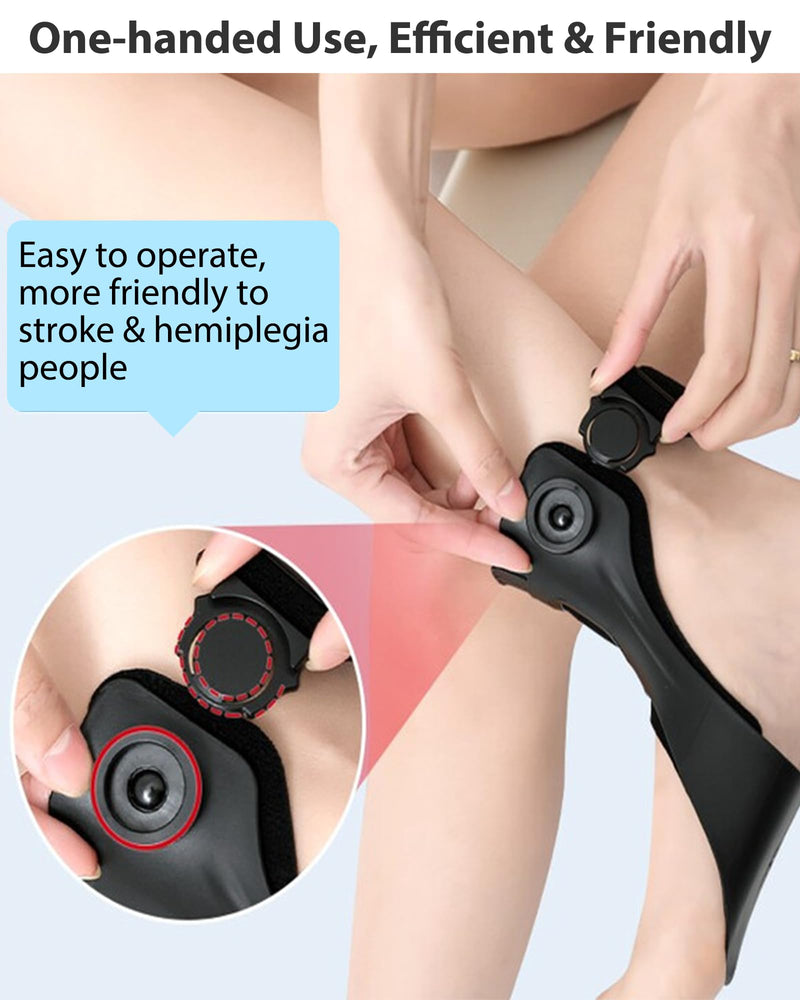 [Australia] - Professional AFO Drop Foot Brace for Men & Women, Foot Drop Brace Orthosis for Hemiplegia & Stroke Varus Foot Drop, Improve Walking Gait & Relieve Pain, Lightweight, Left/L Large 