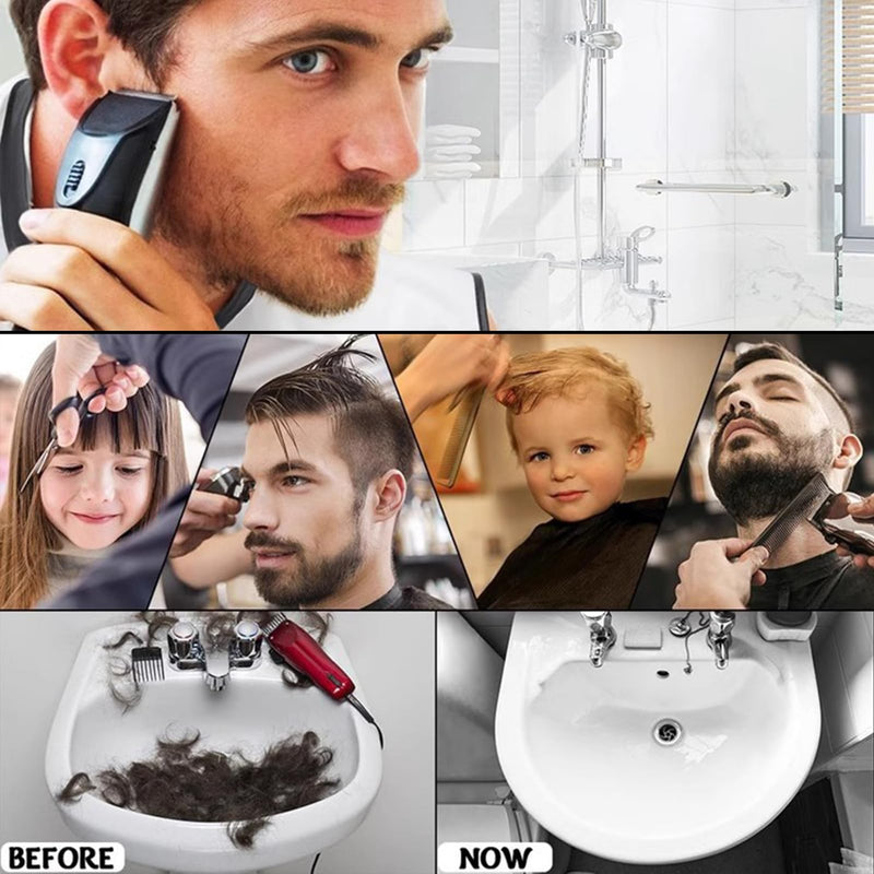 [Australia] - Beard apron, beard hair sponge, sponge for beard hair, beard apron for men, sponge for beard hair, non-stick hair catcher care cloth with 2 suction cups, bib, for beard for shaving haircut 