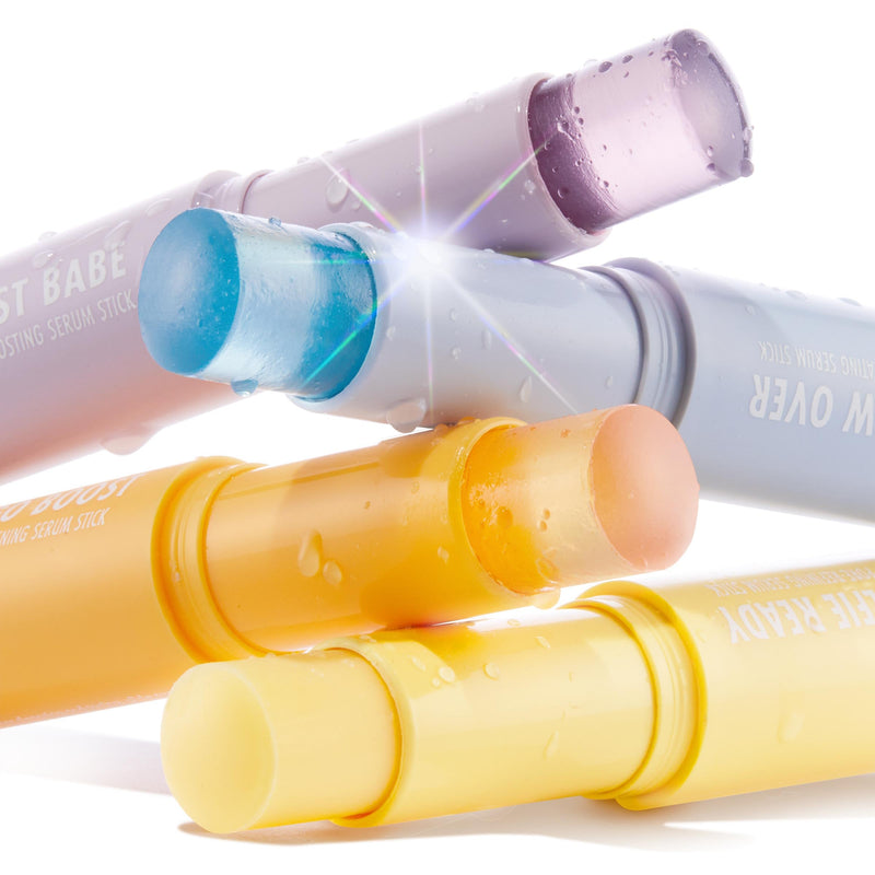 ColourPop Brightening Vitamin C Serum Stick - Radiance-Boosting Face Serum Stick for Glowy Summer Makeup Prep - Enriched with Turmeric to Help Improve the Appearance of Redness - Ego Boost (0.25 oz)