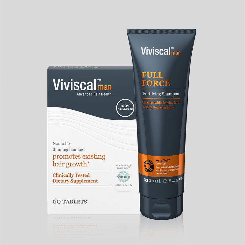 Viviscal Men's Hair Growth Supplements for Thicker Fuller Hair, Clinically Proven Collagen Complex, 60 Tablets 1 Month Supply 2.46 Ounce (Pack of 1)