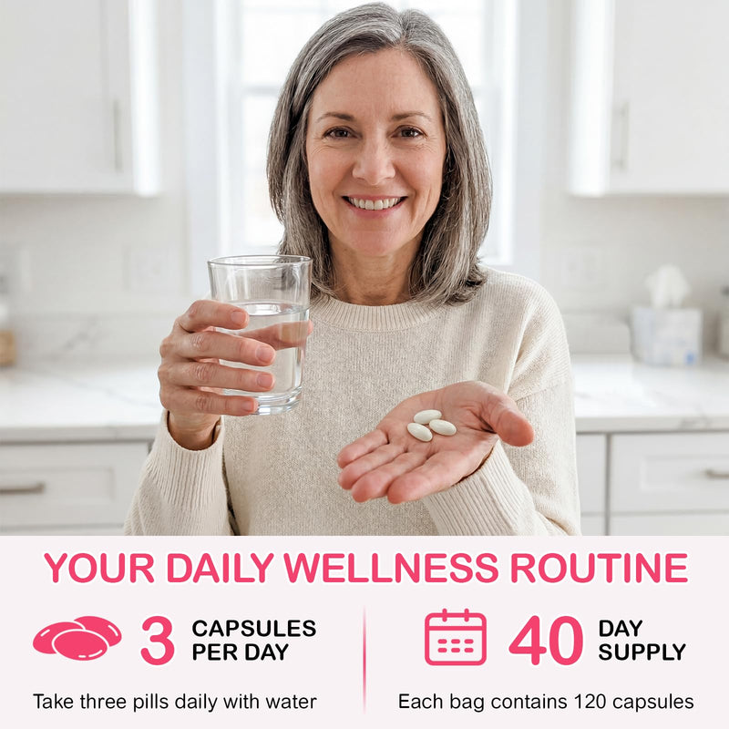 Calcium Supplements, Calcium Complex Softgels with Vitamin D3 & K2,Calcium Supplement for Bone & Teeth Health, Supports Absorption, with B Vitamins B1 B2 B12, Collagen & Plant Nutrients, 120 Capsules