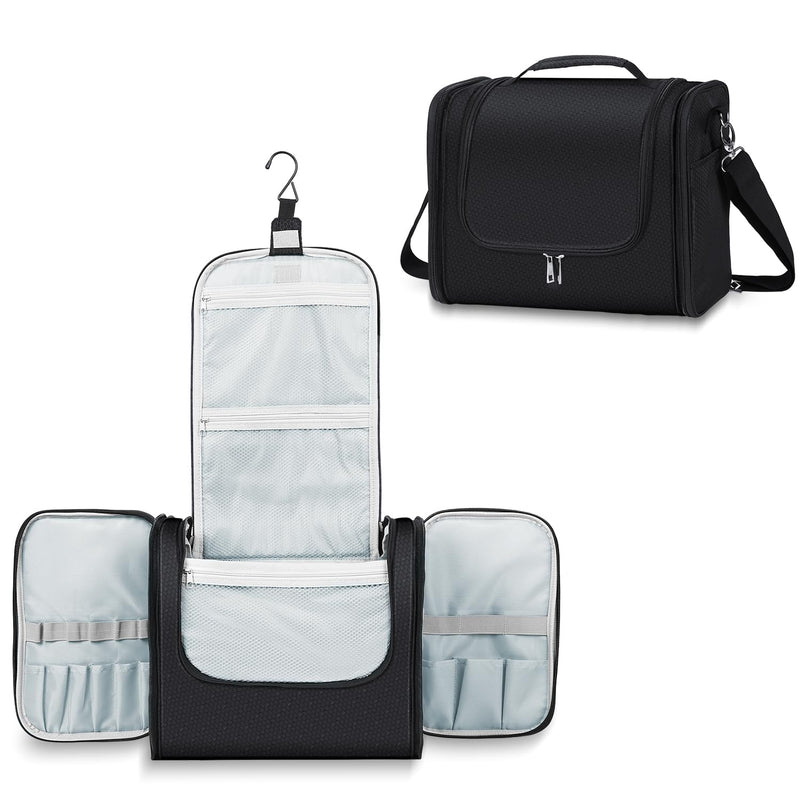 Extra Large Toiletry Bag and PVC LeatherToiletry Bag Black