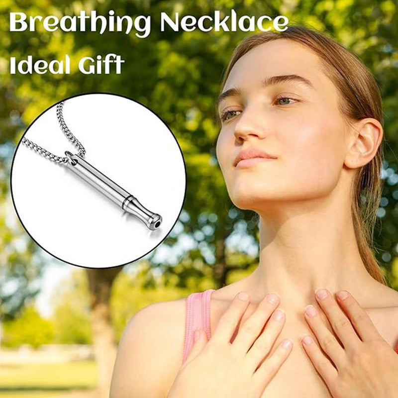 [Australia] - Bipl Pack of 2 Smokeless Original Necklace, Smoking Cessation Aid, Anxiety Necklace, Smoking Cessation, Against Panic Attacks, Breathing Chain, for Meditation, Calming, Relaxation, Smoking Cessation Men 