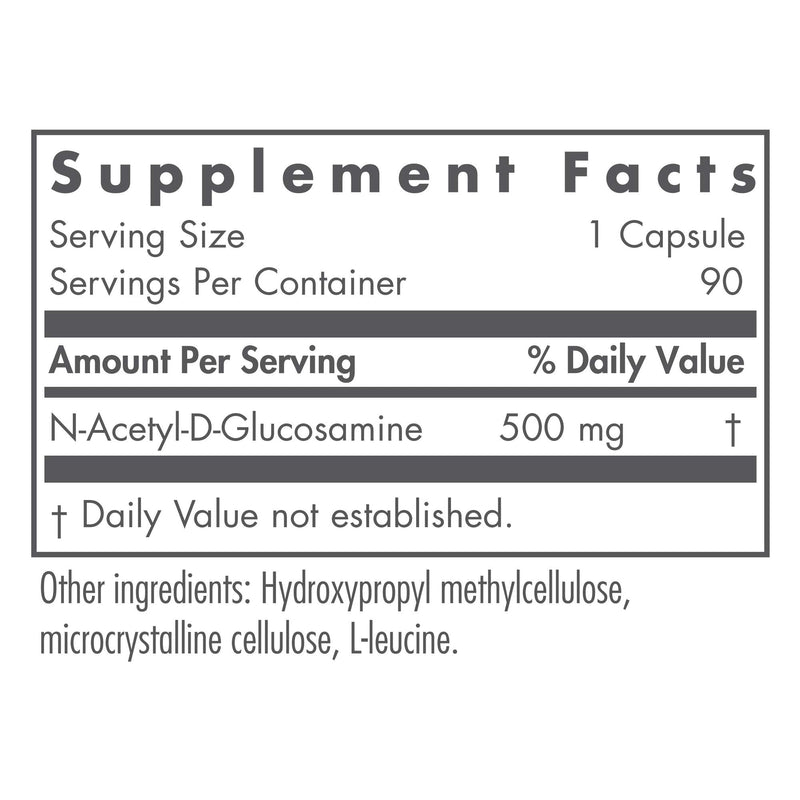 [Australia] - Nutricology Group N-Acetyl D-Glucosamine 500mg - NAG Supplement, Joint Support, Glucosamine Sulfate, Joint Health Formula, Motility Activator, Vegan, Non-Sulfur, Vegetarian Capsules - 90 Count 