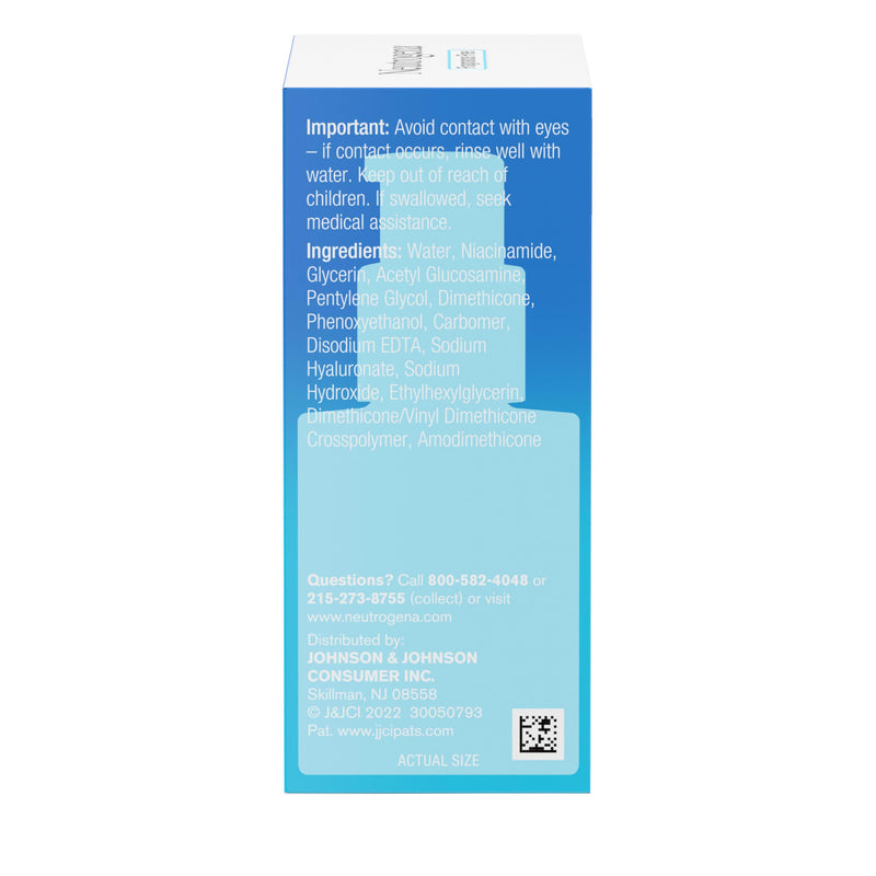 Neutrogena Hydro Boost + Niacinamide Serum for Face with Hyaluronic Acid & Vitamin B3, Multi-Action Face Serum to Hydrate & Improve Skin Complexion & Refine Look of Pores, Fragrance Free, 1 oz | Multi-Action Face Serum to Hydrate & Improve Skin Complex...