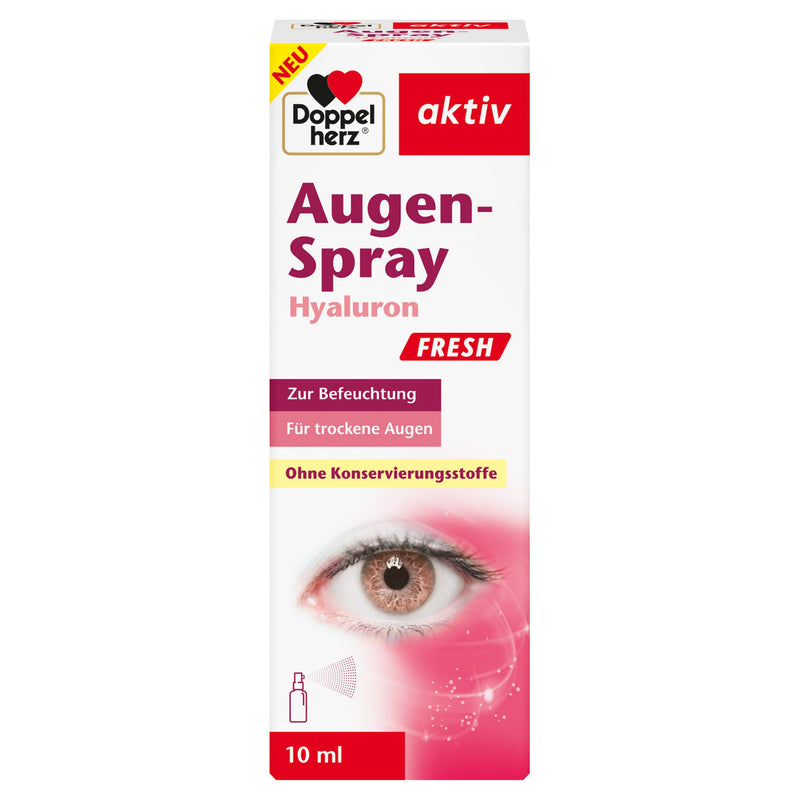 [Australia] - Doppelherz Eye Spray Hyaluron Fresh - to relieve moderate dry eye symptoms - preservative-free - 10 ml 