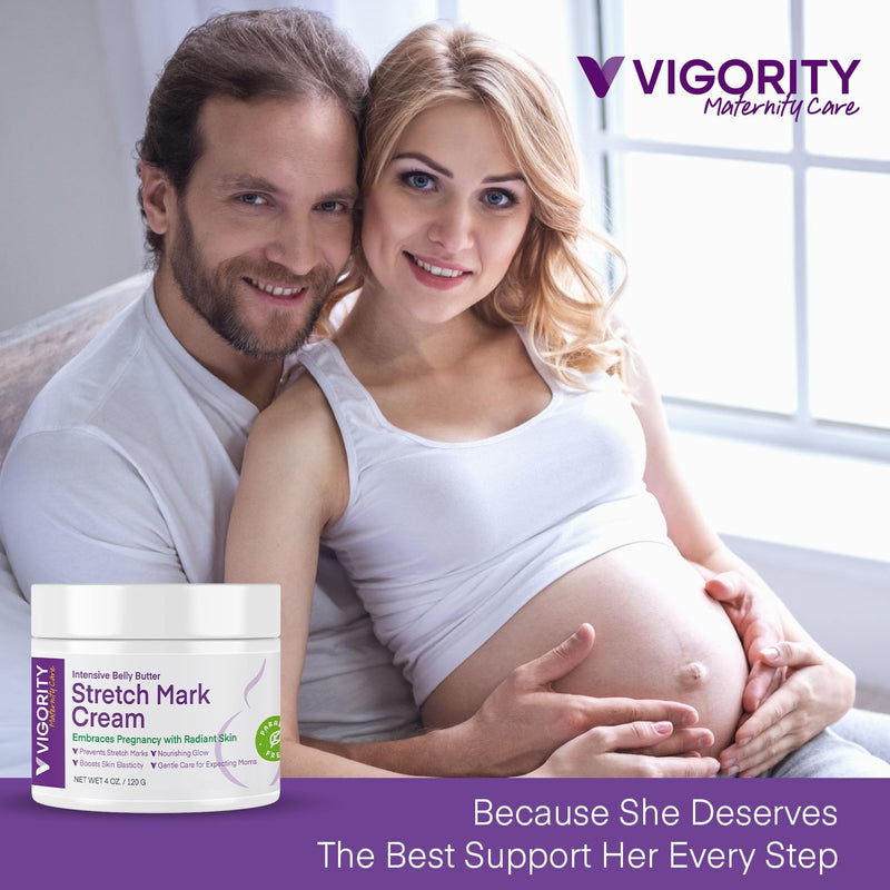 [Australia] - Stretch Mark Cream for Pregnant Women: Stretch Mark Treatment for Pregnancy - Belly Butter For Pregnant Women - Massage Lotion To Prevent And Repair Maternity Stretch Marks Scar - 4 Oz 
