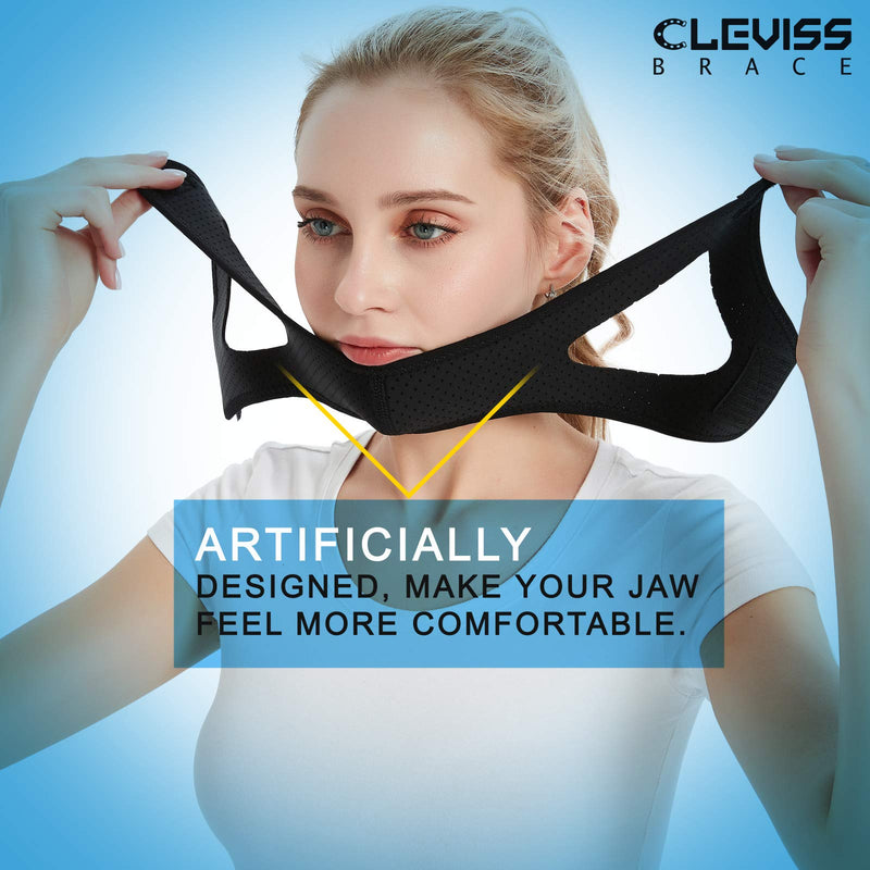 [Australia] - Anti Snoring Chin Strap for CPAP Users (Black) Black 