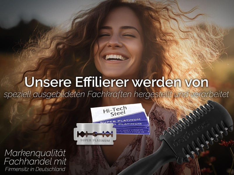 [Australia] - Thinning knife from Solingen for thinning and cutting hair MADE IN GERMANY with 10 replacement blades 