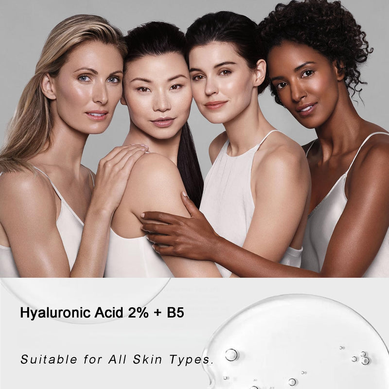 Hyaluronic Acid 2% + Vitamin B5 Face Serum, Moisturizing, Repairing Skin, Anti-aging, Soothing Dry Skin, Enhancing Skin Elasticity, Feminine Plump & Smooth Skin Facial Care Serum