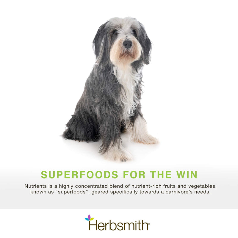 Herbsmith Nutrients Superfood Dog Multivitamin Featuring Vitamins & Minerals from Whole Foods Boost Kibble or DIY Raw with Antioxidants for Puppies to Seniors - 6.5 oz - PawsPlanet Australia