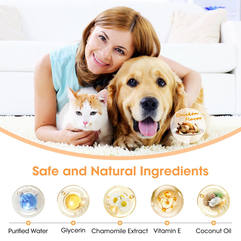 Dental Care Finger Wipes for Dogs & Cats, Reduces Plaque & Tartar Freshens Breath, Pre-Soaked Pet Teeth Wipes, Easy to Use Disposable Oral Cleaning Pads, Peanut Flavor Peanut Butter 50 Count - PawsPlanet Australia