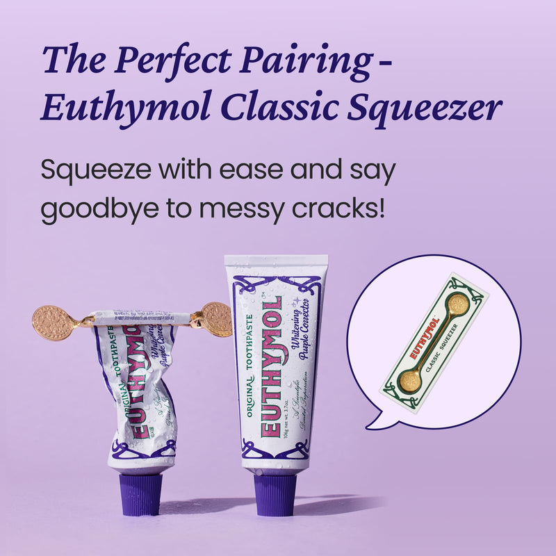 EUTHYMOL Purple Whitening Toothpaste, Instant Tone-up | 3.7 floz*2 (2 Pack) | Whitening Toothpaste for Yellow & Sensitive Teeth, Violet ToneUp, 24H Stain Defense, Long-Lasting Fresh Breath, Aluminum tube 3.7 Fl Oz (Pack of 2)