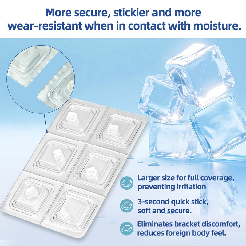 [Australia] - RAZOKO Orthodontic Wax for Braces Wax Dots Gentle Comfort, Clear Invisible Fit, All Day Protection 48 Individual Hygienic Packaging Dental Wax 48pcs 