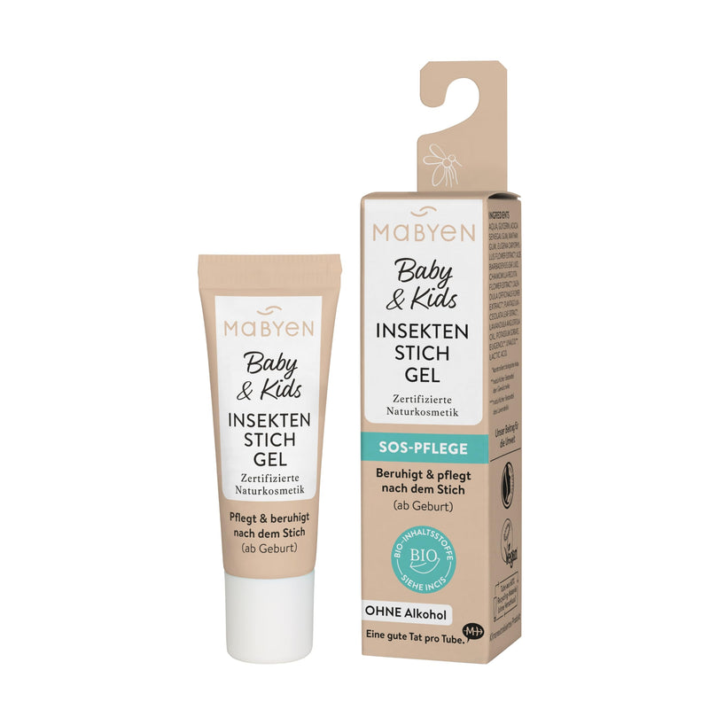 [Australia] - MABYEN Baby & Kids Insect Bite Gel Set (2x10ml) | nourishes, cools and soothes after the bite - certified natural cosmetics, vegan, alcohol-free - suitable from birth - made from plant extracts 