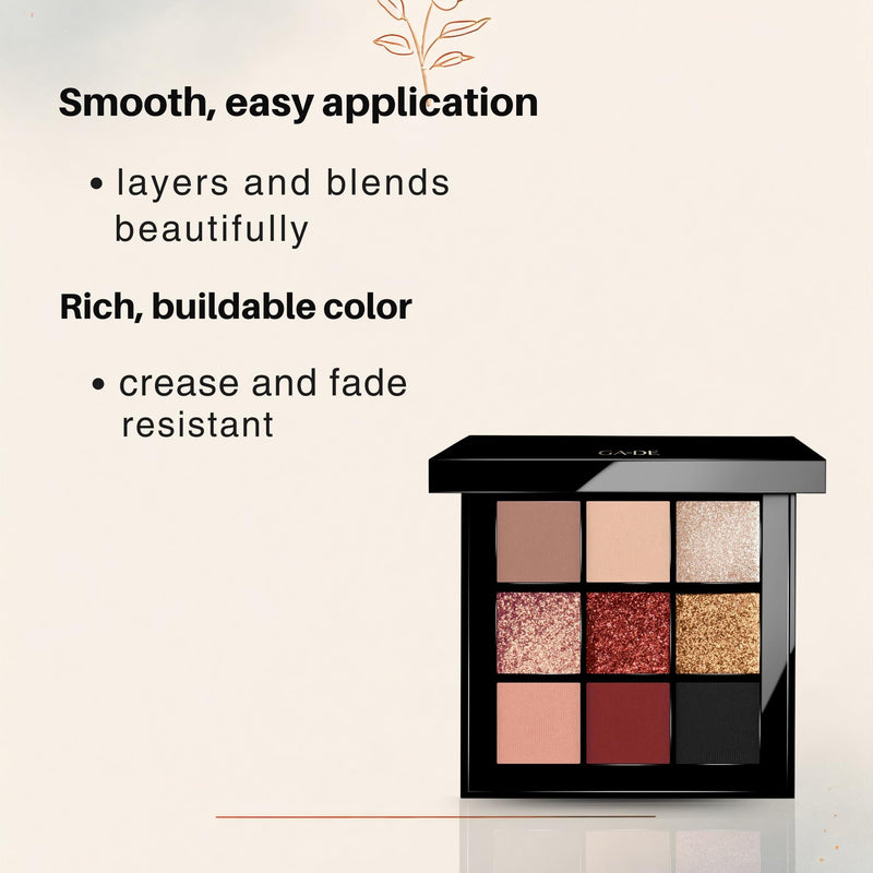 [Australia] - GA-DE Velveteen Eyeshadow Palette, 51 - Eyeshadow Collection with Light to Deep Shades - for Matte, Metallic, Silky and Shimmery Finishes - 0.286 oz 51 #Like4Like 