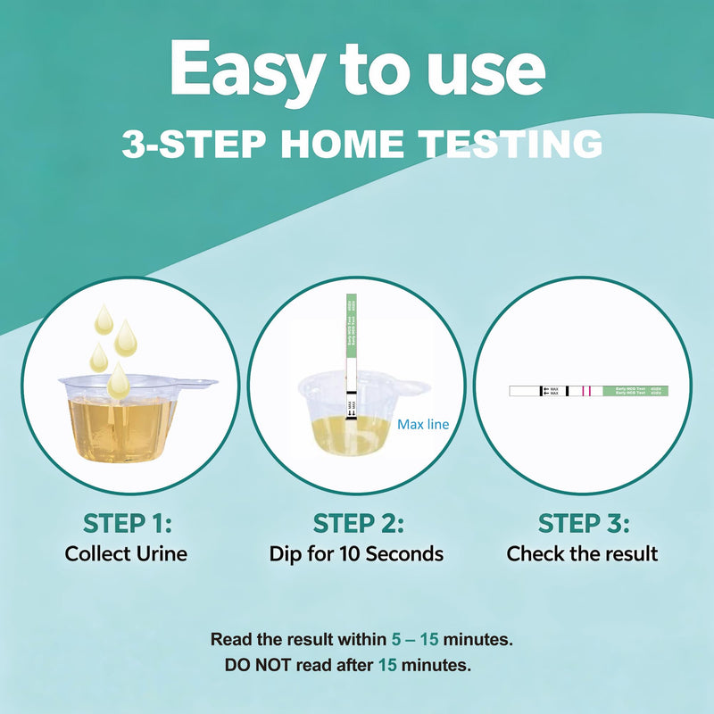 Elate Pregnancy Test Strips 10 MIU/ml High Sensitivity, 100 Count | Early Detection HCG Test, 99.99% Accurate Results, 6 Days Sooner 100-Pack
