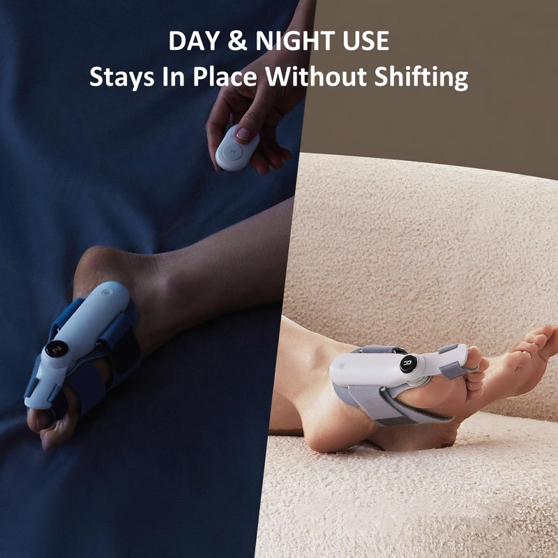 [Australia] - Bunion Corrector for Women & Men Big Toe, Adjustable Electric Bunion Fix with Remote Control, Interchangeable 0°/7.5°/15° Plates, Day & Night Use for Hallux Valgus Pain Relief 