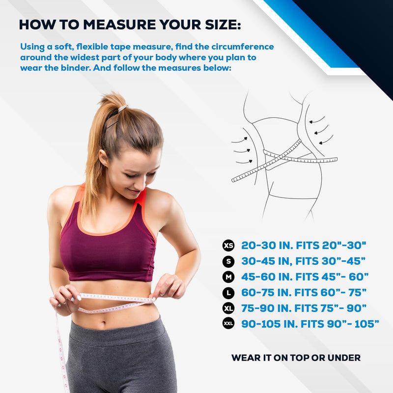 [Australia] - NYOrtho Abdominal Binder Lower Waist Support Belt - Compression Wrap for Men and Women MADE IN USA (45" - 60") 3 Panel - 9" 3 Panel - 9" High 45-60 Inch (Pack of 1) 