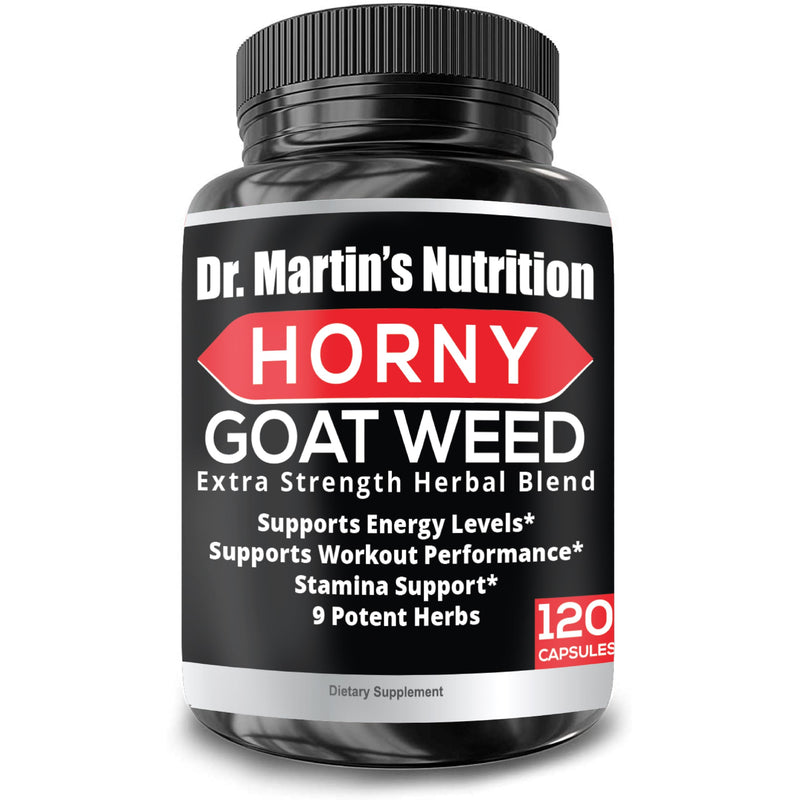 [Australia] - Super Strength 1590mg Horny Goat Weed 120 Capsules With Maca Arginine & Ginseng - Naturally Boost your Health, Workout Performance, Endurance & Energy, Joint Health For Men & Women (120C) 