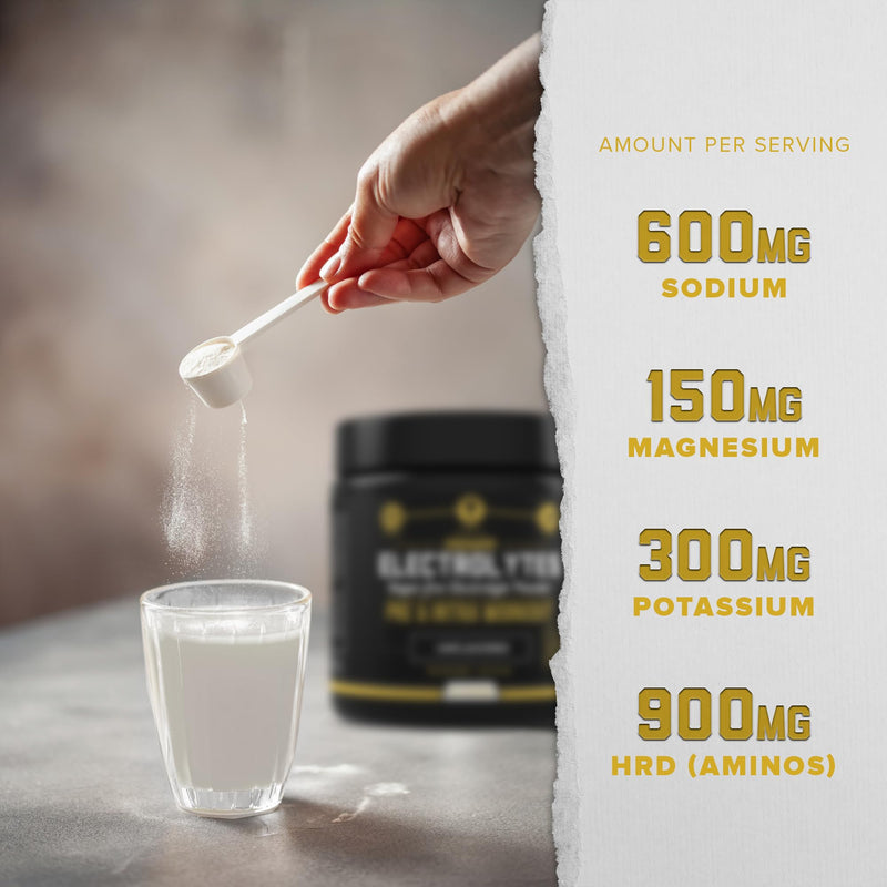[Australia] - HRDWRK - Electrolytes Powder Keto Hydration Sugar Free with Magnesium, Potassium and Sodium - 100 Servings | Boost Endurance and Reduce Fatigue with This Electrolytes Supplement - Maximum Hydration Unflavored 100 Servings (Pack of 1) 
