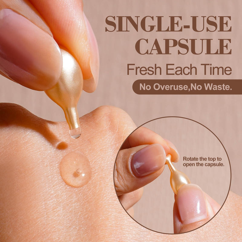 Nourishing Hydrating Essence Serum BS-MALL 60 Capsules Vitamin E - Gentle Skin Repair & Anti-aging Facial Care For Women, Daily Skincare Essential