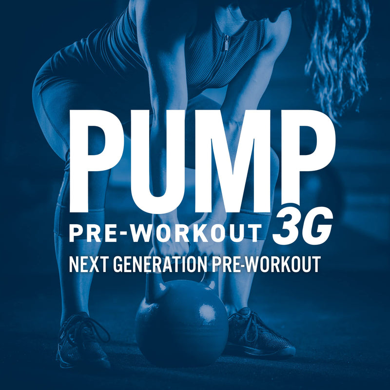 Applied Nutrition Pump 3G Pre Workout Energy Drink Focus & Performance, Creatine Monohydrate, AAKG, Citrulline, Beta Alanine, Caffeine Vitamin B Gold Complex, ICY Blue Raz, 375 g 375 g (Pack of 1)