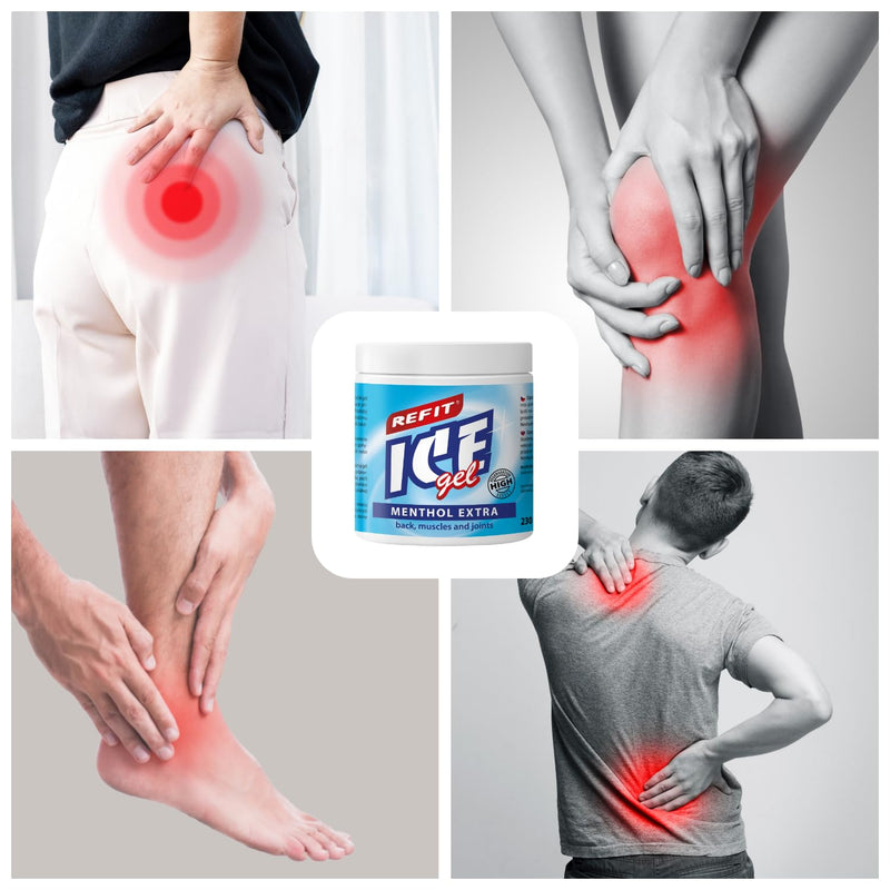 [Australia] - REFIT® Ice Gel Menthol Extra 230 ml - Extra pain gel - high menthol content - extra cooling - suitable for leisure and professional sports - for regeneration and relaxation - unique formula 230 ml (pack of 1) 