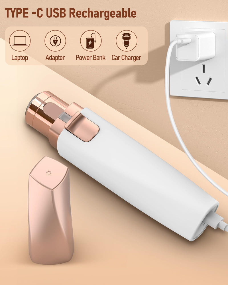 [Australia] - Rechargeable eyebrow razor facial hair remover for women: precision eyebrow trimmer and facial razor for women, iFanzeTech painless women's razor face, for cheeks, chin 