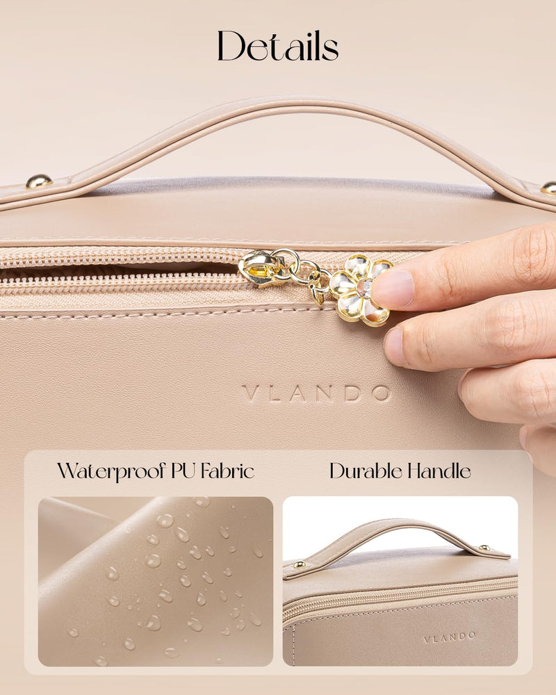 VLANDO Travel Essentials for women makeup bag