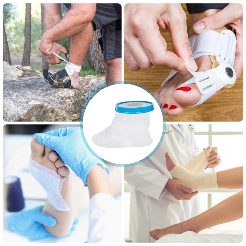 [Australia] - GBKDQQ Plaster protection foot for showering, reusable shower protection, waterproof plaster protection foot for showering, bandage protection for wounds and bandages dry while bathing 