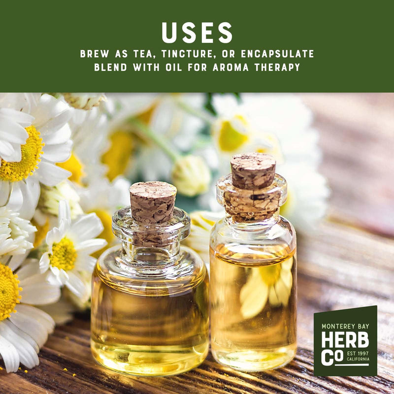 [Australia] - MONTEREY BAY HERB CO. Egyptian Chamomile Powder | Add to Lotions & Other Skincare Products | Infuse Oils | Use on Plants (1/4 Pound) 1/4 Pound 