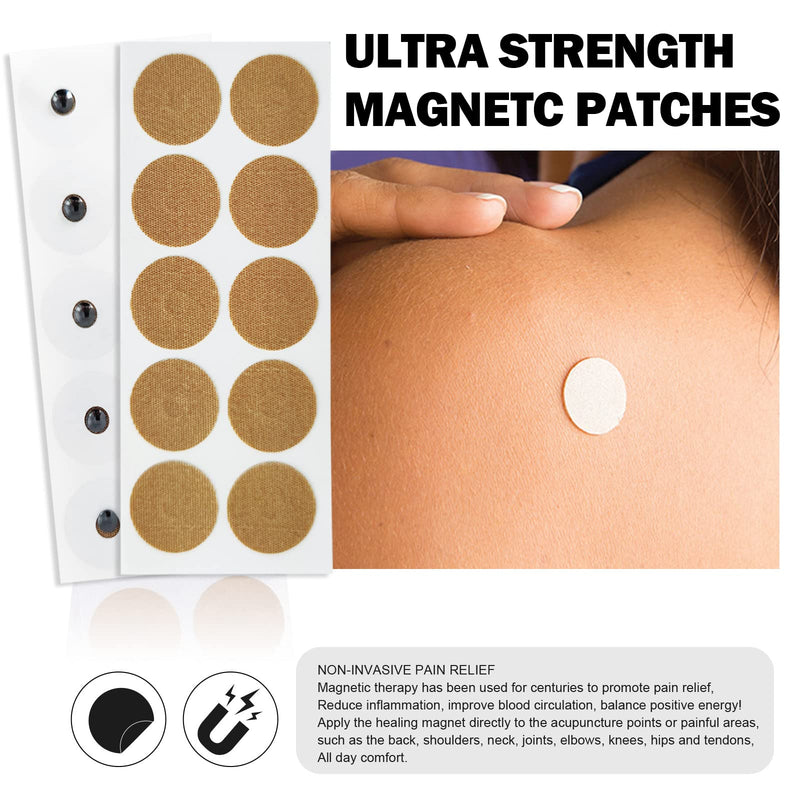 [Australia] - Magnetic Acupressure Patches, Spot Magnet Kit Contains 3000 Gauss 40 Magnets + 600 Gauss 40 Magnets 