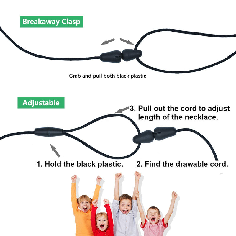 [Australia] - Chew Necklace, Autism Chew Necklace (4PCS), Sensory Necklace Set, Chew Necklaces for Sensory Kids, for Biting Needs, Autistic, ADHD, Oral Motor (100% Food Grade Silicone), for Boys and Girls 